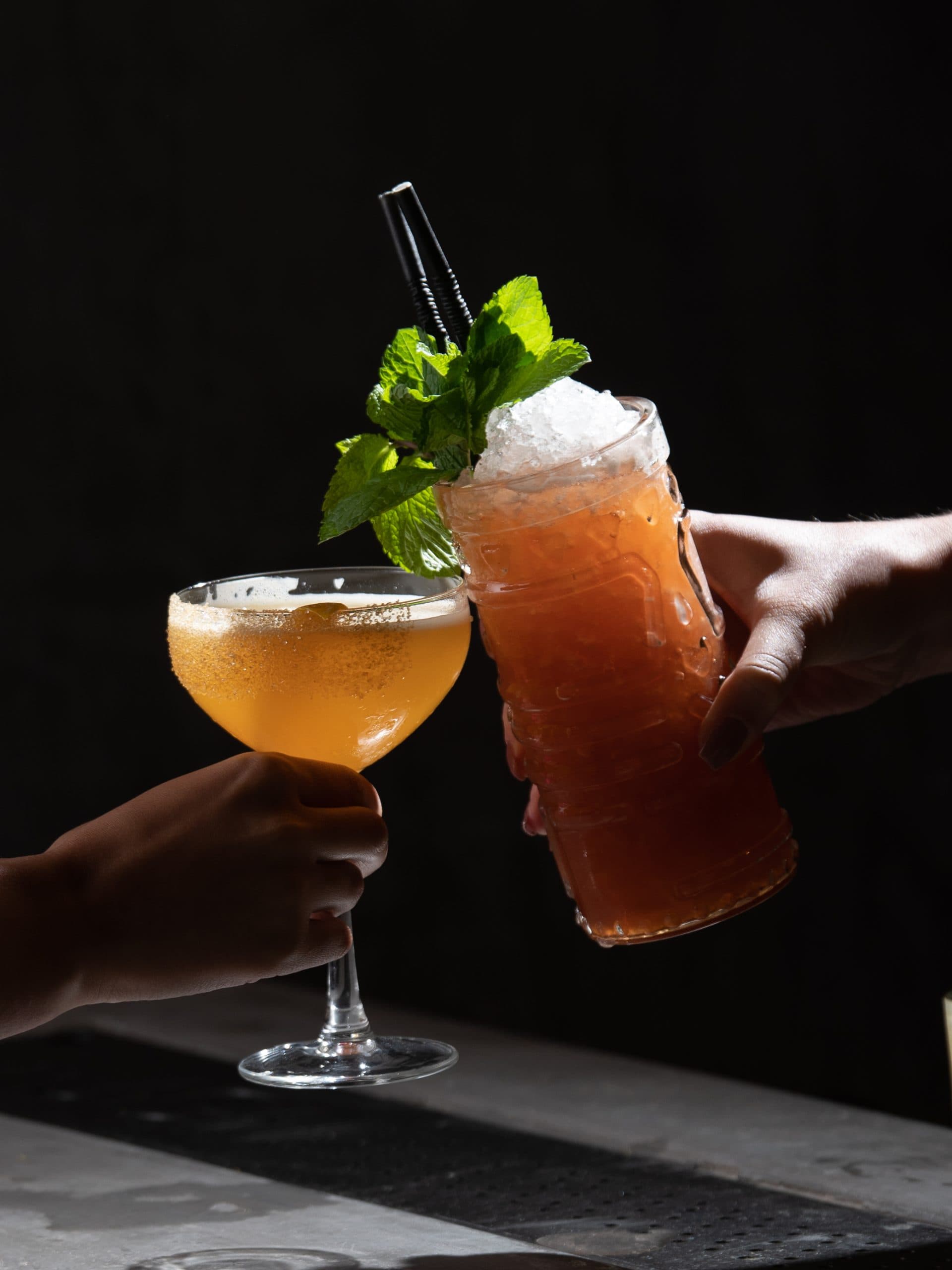 a restaurant and cocktail bar logo
